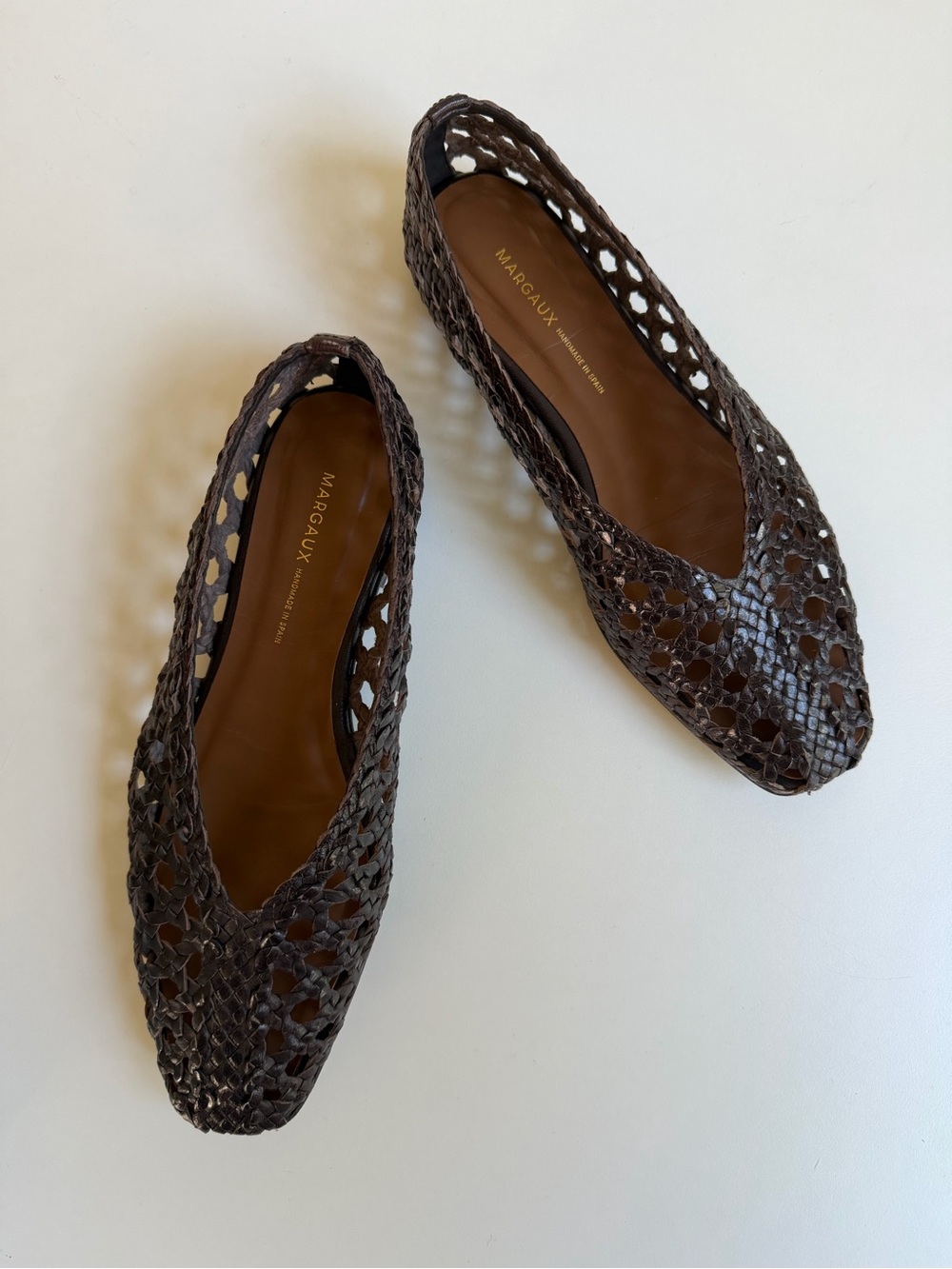 Margaux Woven Paz in Espresso Leather Size 37.5 - Picture 7 of 14